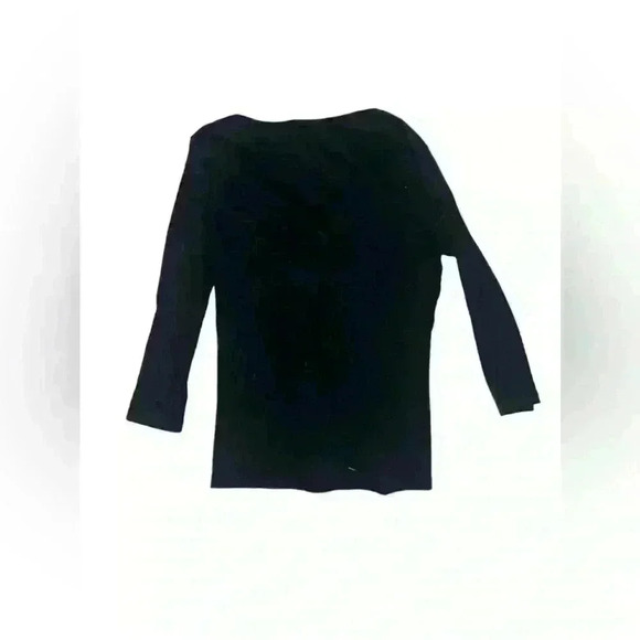 Anthropologie Lilla P Long Sleeve Size M V-neck Minimalist Monochrome Normcore - Picture 2 of 5
